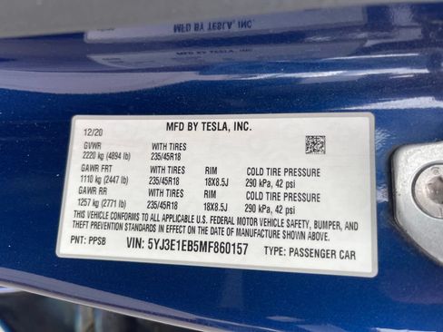 Used 2021 Tesla Model 3 Long Range AWD/4WD image 5