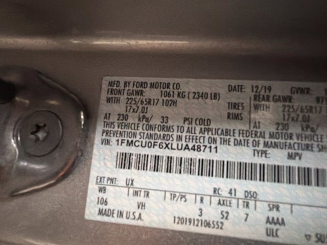 Used 2020 Ford Escape S FWD image 24