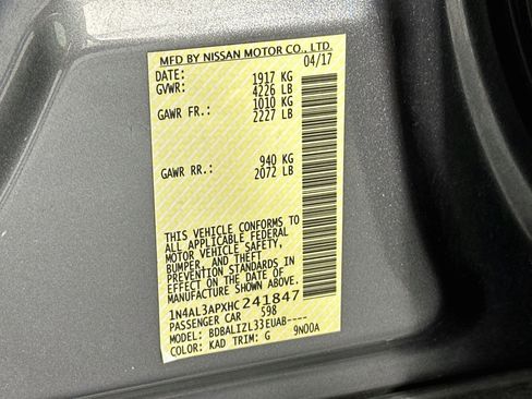 Used 2017 Nissan Altima 2.5 SV FWD image 12
