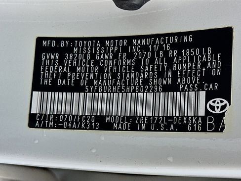 Used 2017 Toyota Corolla SE 50th Anniversary image 12