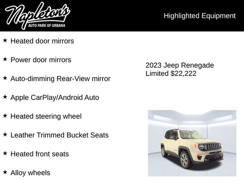 Used 2023 Jeep Renegade Limited w/ Sun/Sound Group AWD/4WD image 8