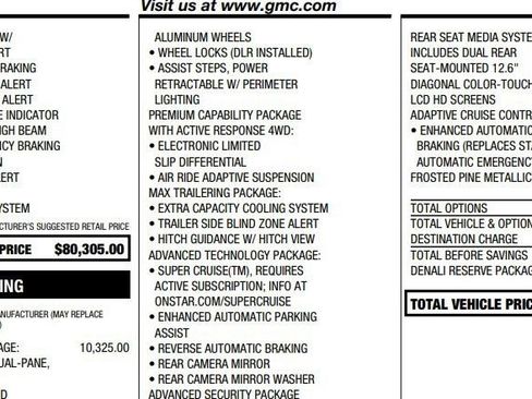 Certified 2023 GMC Yukon XL Denali w/ Denali Reserve Package AWD/4WD image 2