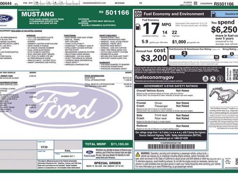 Used 2024 Ford Mustang Dark Horse w/ Dark Horse Handlin Package RWD image 6