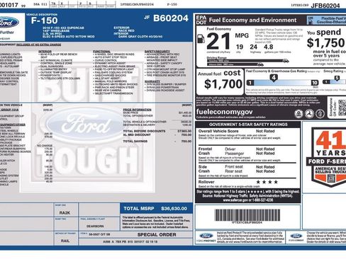 Used 2018 Ford F150 XL w/ Equipment Group 101A Mid RWD image 24