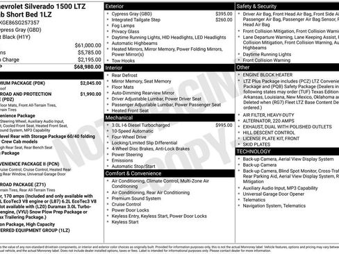 Used 2025 Chevrolet Silverado 1500 LTZ w/ LTZ Premium Package AWD/4WD image 46