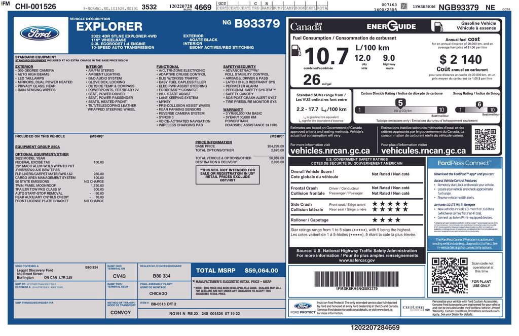 Used 2022 Ford Explorer ST-Line w/ Class IV Trailer Tow Package AWD/4WD image 45