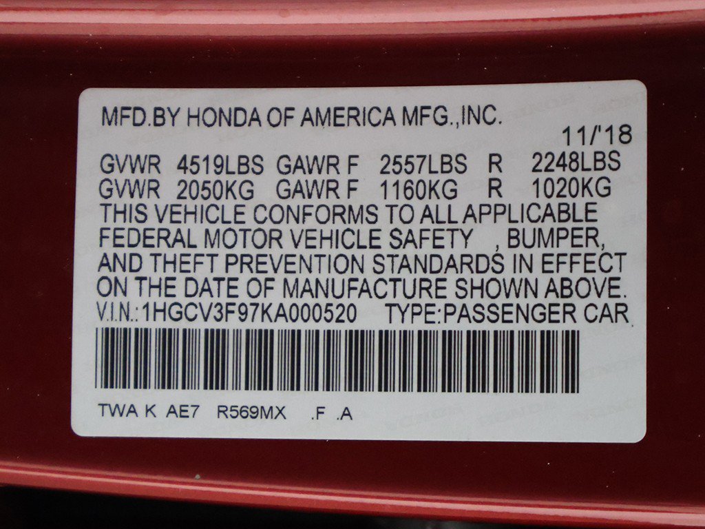 Used 2019 Honda Accord Touring image 66