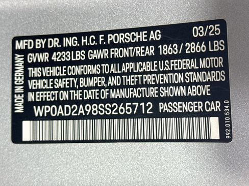 Certified 2025 Porsche 911 Turbo S AWD/4WD image 26