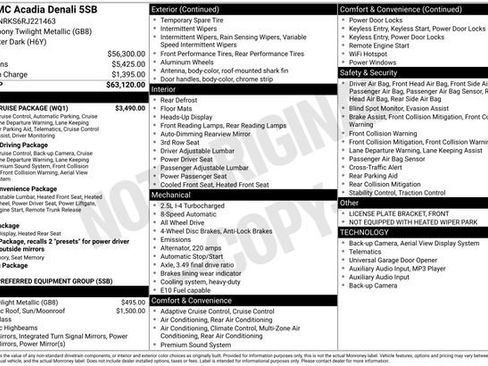Certified 2024 GMC Acadia Denali w/ Super Cruise Package image 43