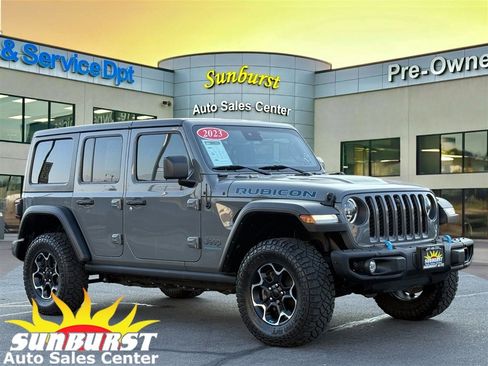 Used 2023 Jeep Wrangler Unlimited Rubicon 4xe w/ Steel Bumper Group image 1