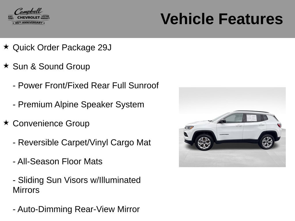 Used 2025 Jeep Compass Latitude w/ Sun & Sound Group AWD/4WD image 5