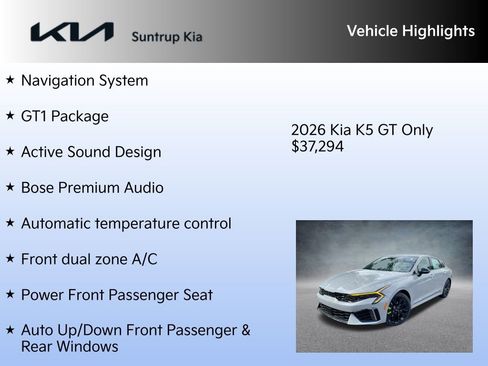 New 2026 Kia K5 GT w/ GT1 Package image 7