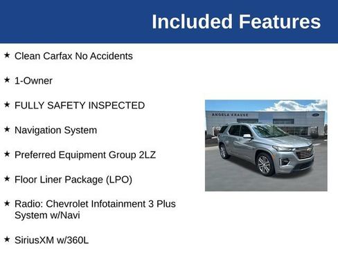 Used 2023 Chevrolet Traverse High Country w/ LPO, Floor Liner Package AWD/4WD image 5