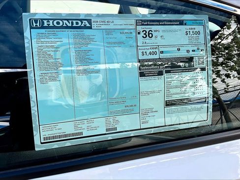 New 2026 Honda Civic LX image 18