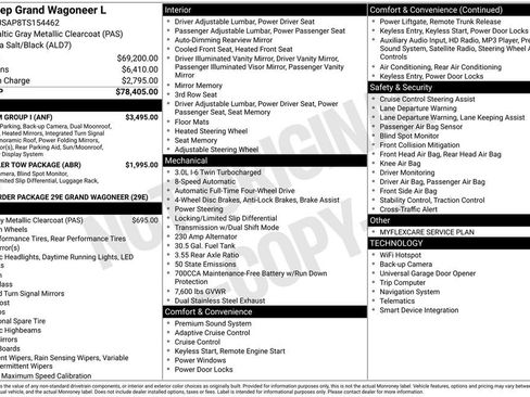 New 2026 Jeep Grand Wagoneer L 4WD w/ Premium Group I image 2