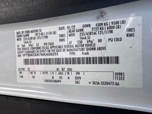 Used 2022 Ford E-Transit 148 High Roof Extended image 45