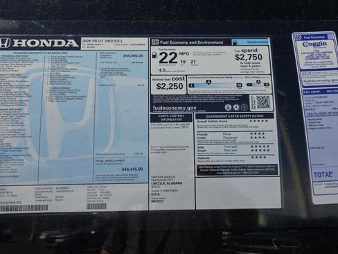 New 2026 Honda Pilot EX-L image 33