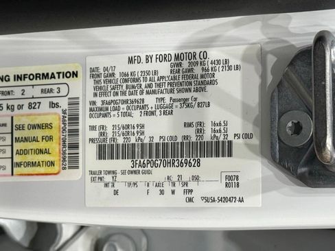 Used 2017 Ford Fusion S image 34