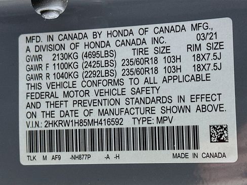 Used 2021 Honda CR-V EX-L image 12