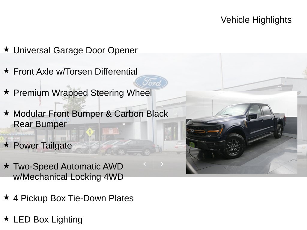 Certified 2025 Ford F150 Tremor w/ Equipment Group 402A High AWD/4WD image 27