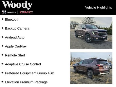 New 2026 GMC Acadia Elevation AWD/4WD image 3