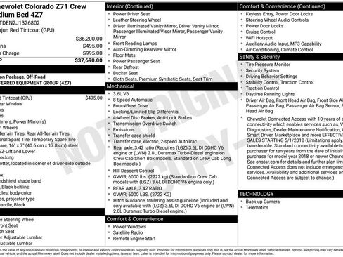 Used 2018 Chevrolet Colorado Z71 image 5