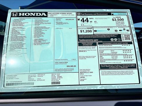 New 2025 Honda Accord Sport image 18