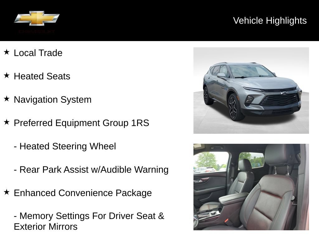 Used 2023 Chevrolet Blazer RS w/ Enhanced Convenience Package AWD/4WD image 18