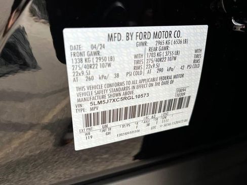 New 2024 Lincoln Aviator Reserve w/ Equipment Group 201A image 22