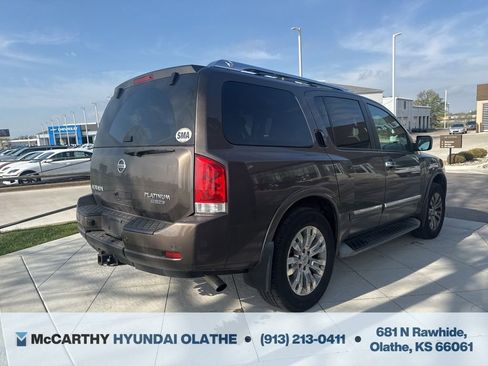 Used 2015 Nissan Armada Platinum w/ 2nd Row Captain Seat Package AWD/4WD image 13