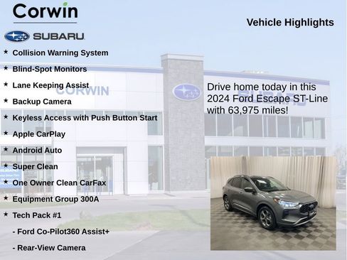 Used 2024 Ford Escape ST-Line w/ Tech Pack #1 FWD image 6