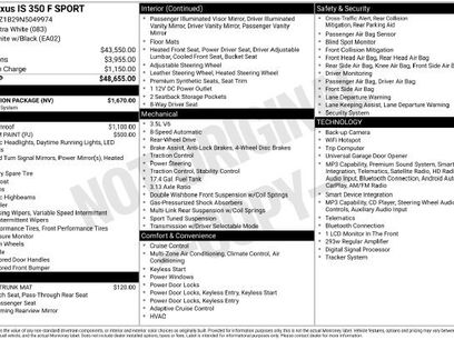 Used 2022 Lexus IS 350 F Sport w/ Navigation Package