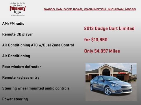 Used 2013 Dodge Dart Limited w/ Technology Group FWD image 10