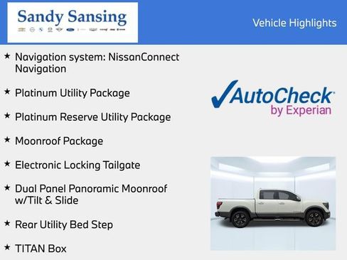 Used 2023 Nissan Titan Platinum Reserve w/ Moonroof Package AWD/4WD image 7