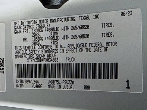 Used 2023 Toyota Tundra 1794 Edition AWD/4WD image 32