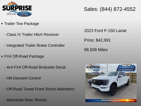 Used 2023 Ford F150 Lariat w/ Equipment Group 502A High AWD/4WD image 16