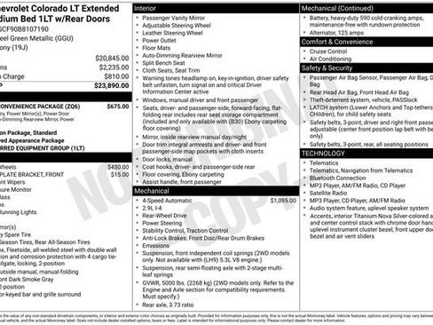 Used 2011 Chevrolet Colorado LT w/ Power Convenience Package RWD image 23