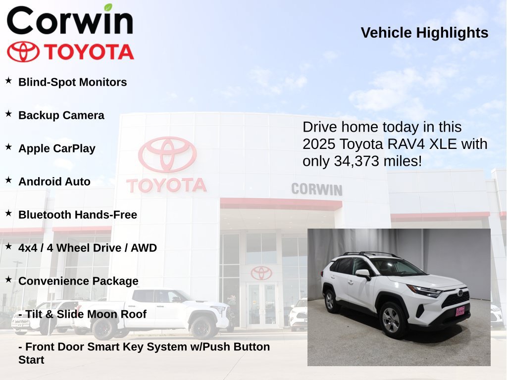 Used 2025 Toyota RAV4 XLE w/ Convenience Package AWD/4WD image 7