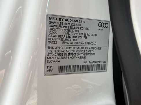 Used 2019 Audi Q8 Prestige w/ Year 1 Package AWD/4WD image 37
