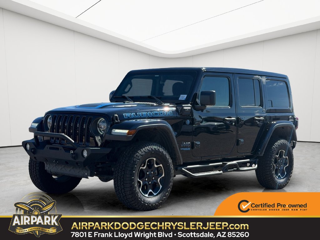 Certified 2022 Jeep Wrangler Unlimited Rubicon 4xe AWD/4WD image 1