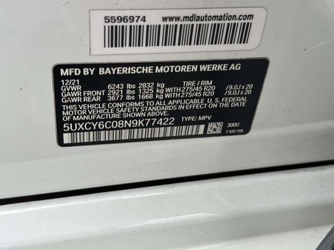Used 2022 BMW X6 xDrive40i w/ M Sport Package AWD/4WD image 17