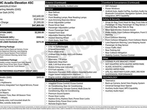 Used 2024 GMC Acadia Elevation w/ Black Edition FWD image 1