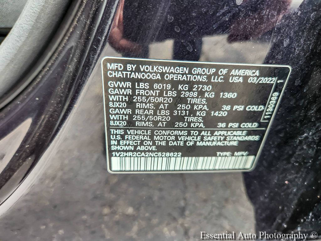 Used 2022 Volkswagen Atlas SE AWD/4WD image 26