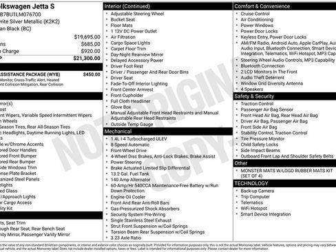 Used 2020 Volkswagen Jetta S w/ Driver Assistance Package FWD image 4