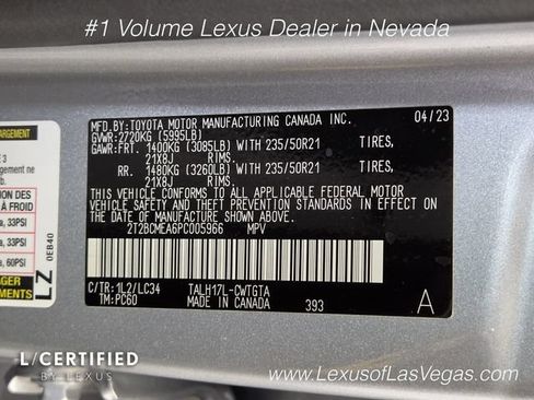 Certified 2023 Lexus RX 500h F Sport w/ Cold Area Package AWD/4WD image 29