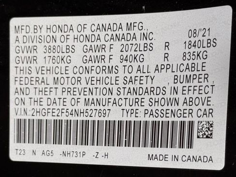 Used 2022 Honda Civic Sport image 42