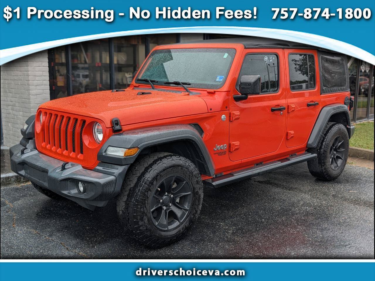 Used 2018 Jeep Wrangler Unlimited Sport S AWD/4WD image 1