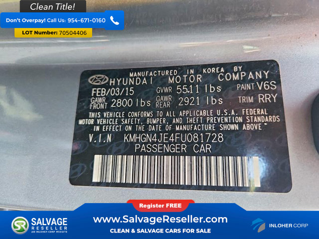 Used 2015 Hyundai Genesis 3.8 w/ Option Group 04 AWD/4WD image 16