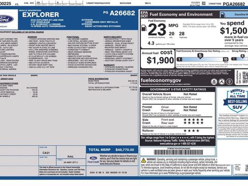 Used 2023 Ford Explorer ST-Line w/ Class IV Trailer Tow Package RWD image 30