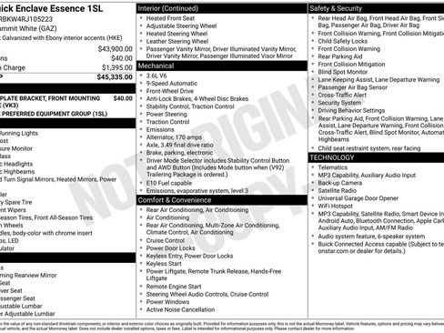 Used 2024 Buick Enclave Essence FWD image 23